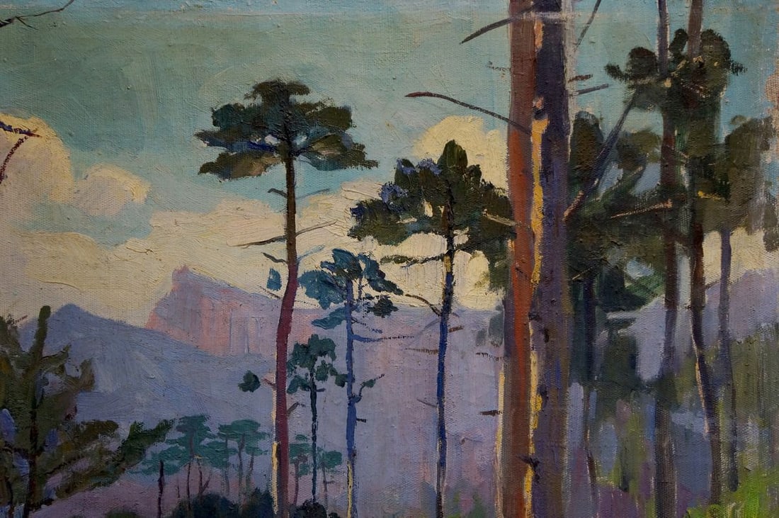 Oil painting Forest V. Molodtsov - 4