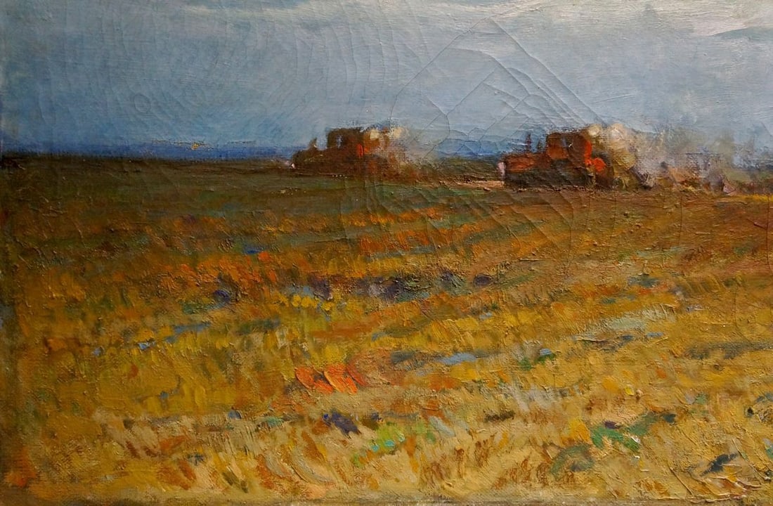 Oil painting Wheat field Polonsky Evgeny Pavlovich - 2