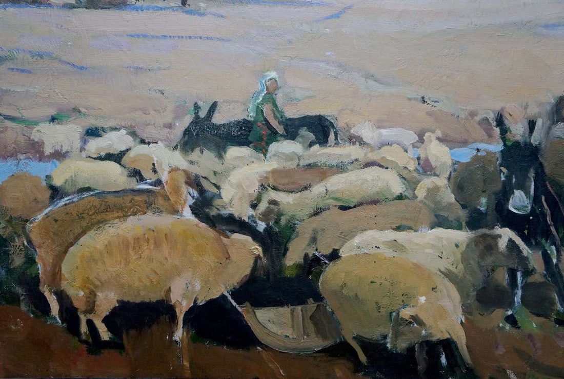 Oil painting Pasture Karas Joseph Ilyich - 2