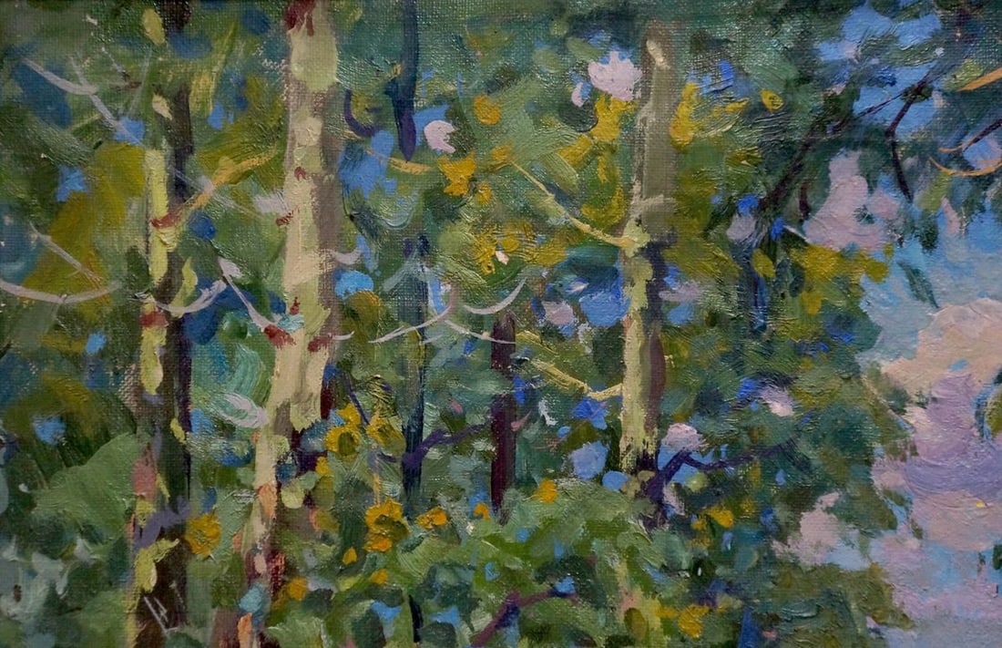 Oil painting By the river Fomin Anatoly Nikiforovich - 3