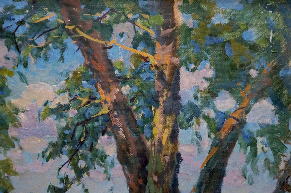 Oil painting By the river Fomin Anatoly Nikiforovich - 4