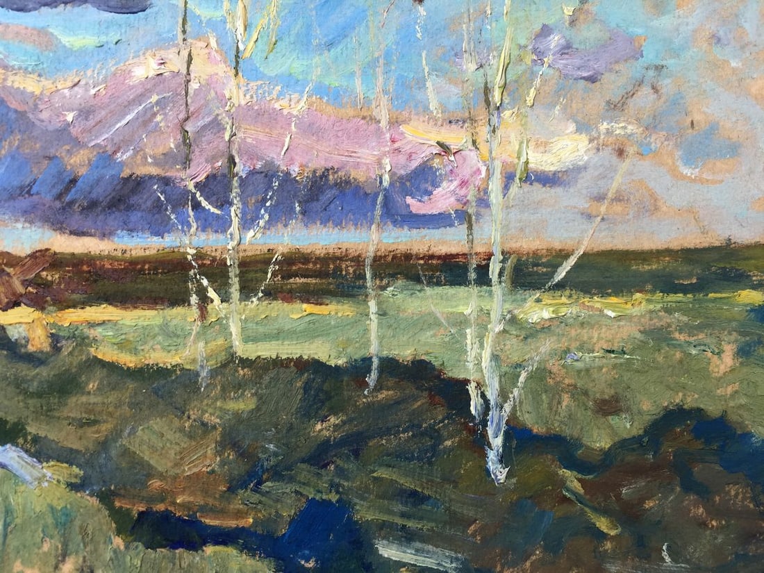 Oil painting Meadows Sevast'yanov Viktor Grigor'yevich - 2