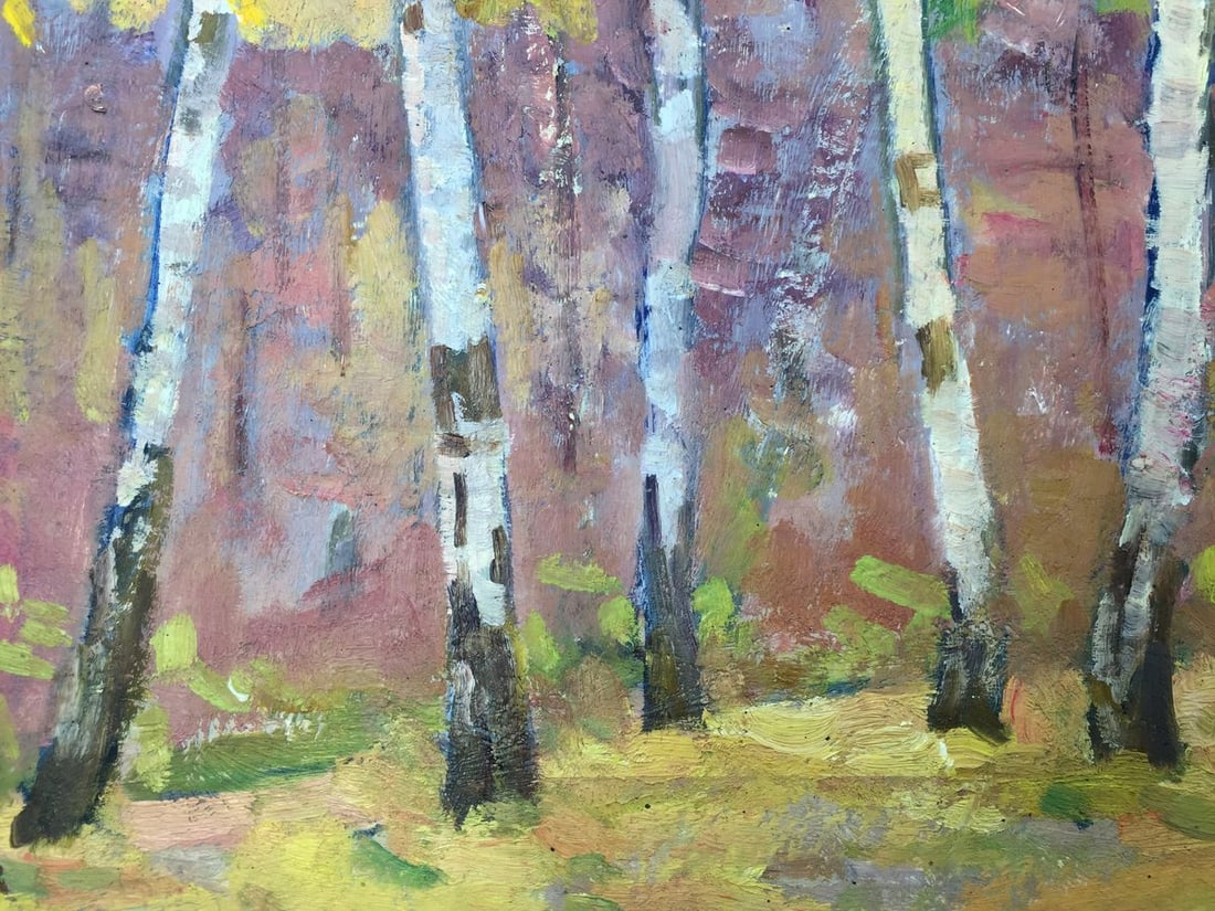 Oil painting Birch Grove Khrustalenko Nikolay Alexandrovich - 3