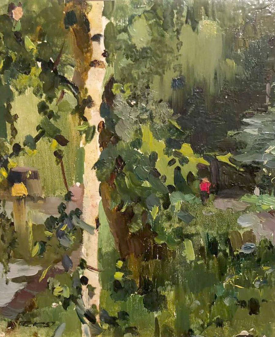 Oil painting Forest park Kolesnik Boris Afanasevich: Title: Oil painting Forest park Kolesnik Boris Afanasevich Description: NoGS 282 *** ABOUT THIS PAINTING *** * TITLE: "Forest park" - 2 paintings * ARTISTS: Kolesnik Boris Afanasevich * SIZE 1: 18.5x1