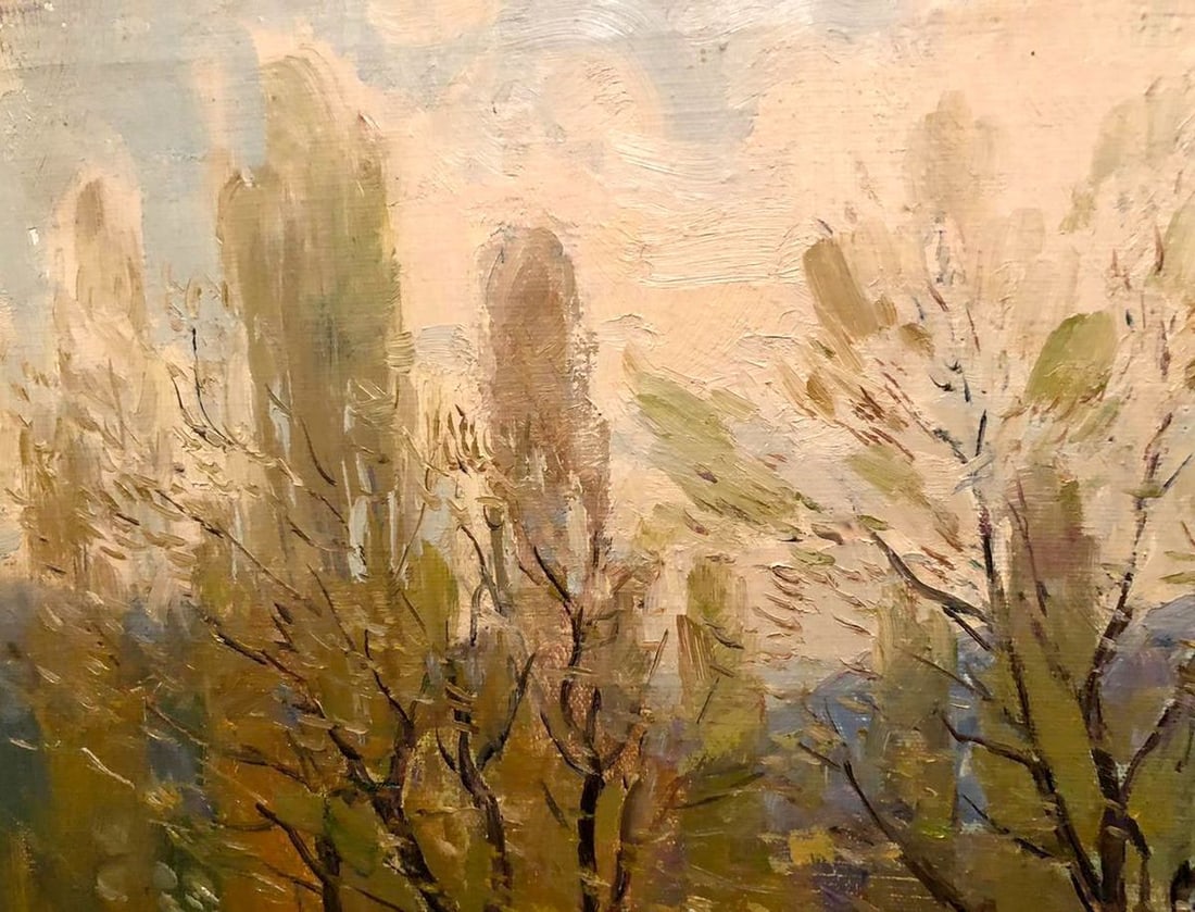 Oil painting First greens Strelov Arkady Efimovich - 2