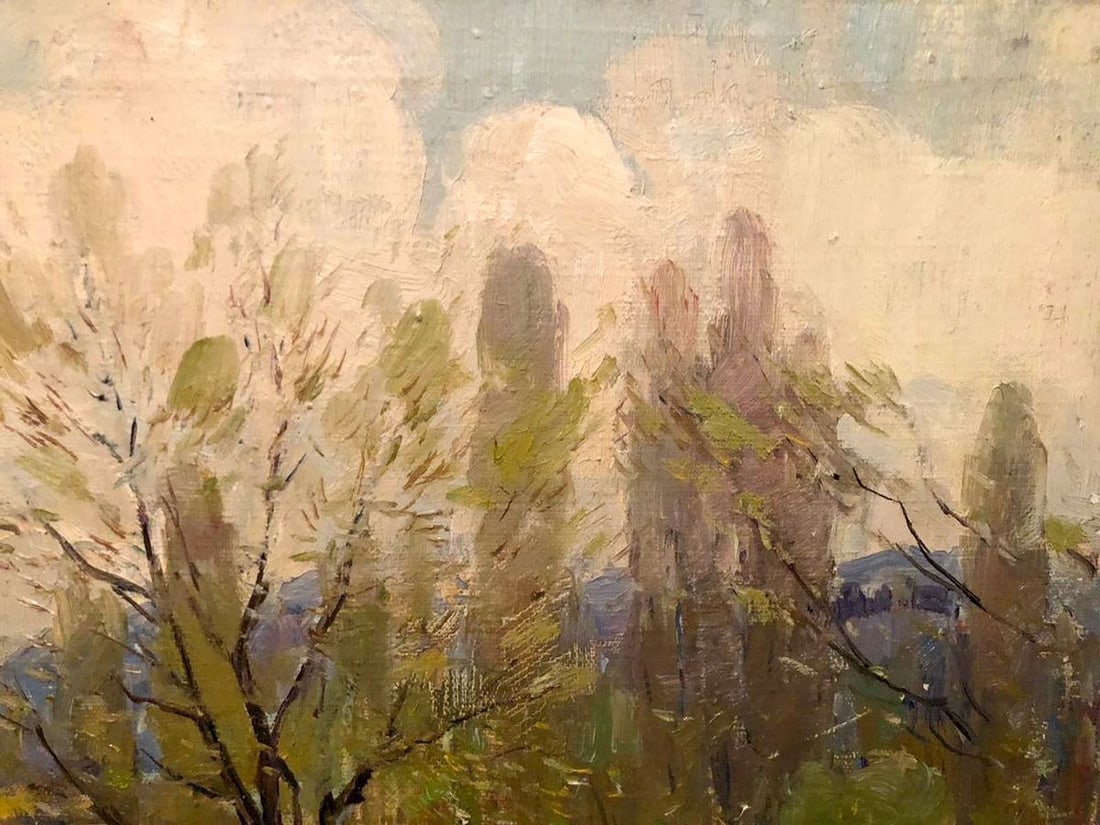 Oil painting First greens Strelov Arkady Efimovich - 3