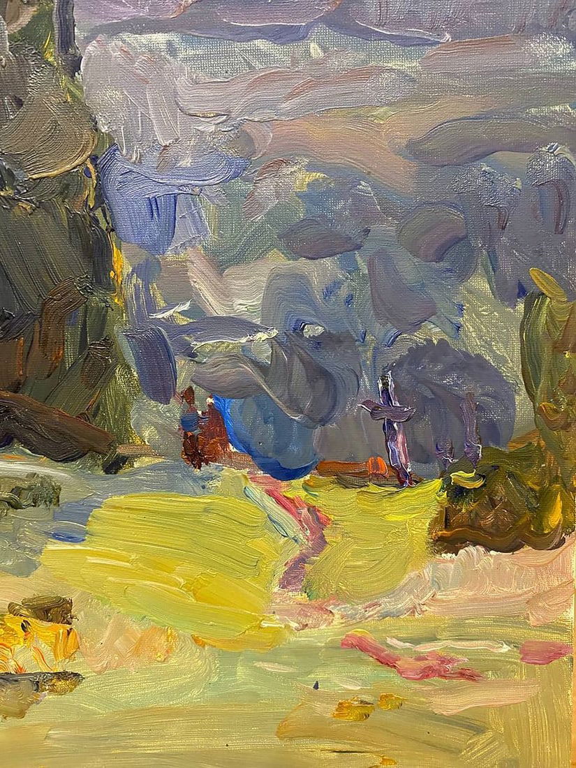 Oil painting On a hill Chernov Leonid Ivanovich - 3