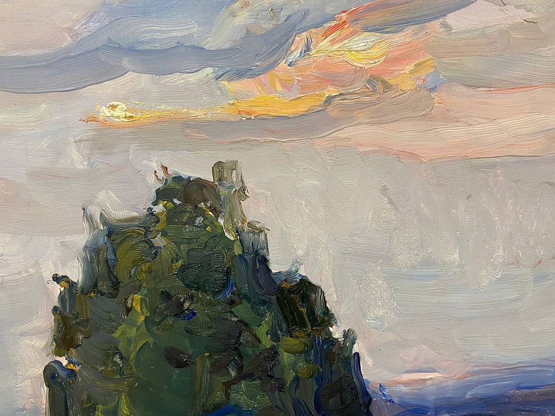 Oil painting On a hill Chernov Leonid Ivanovich - 5