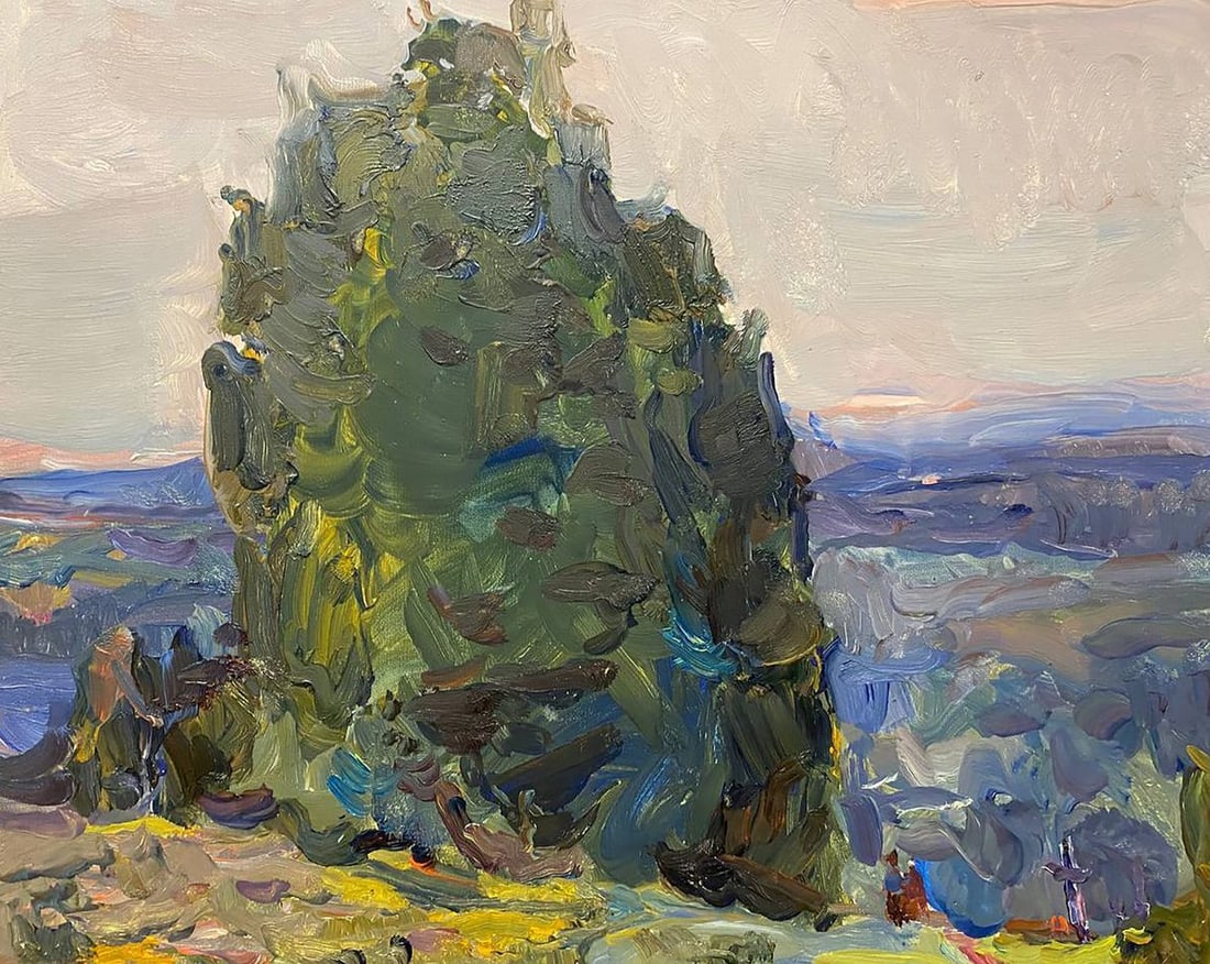 Oil painting On a hill Chernov Leonid Ivanovich - 6