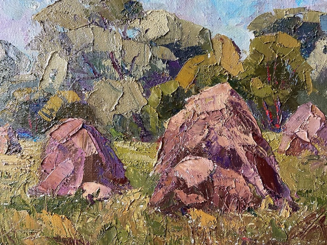 Oil painting Haystacks Kapotenko Ivan Ivanovich - 2