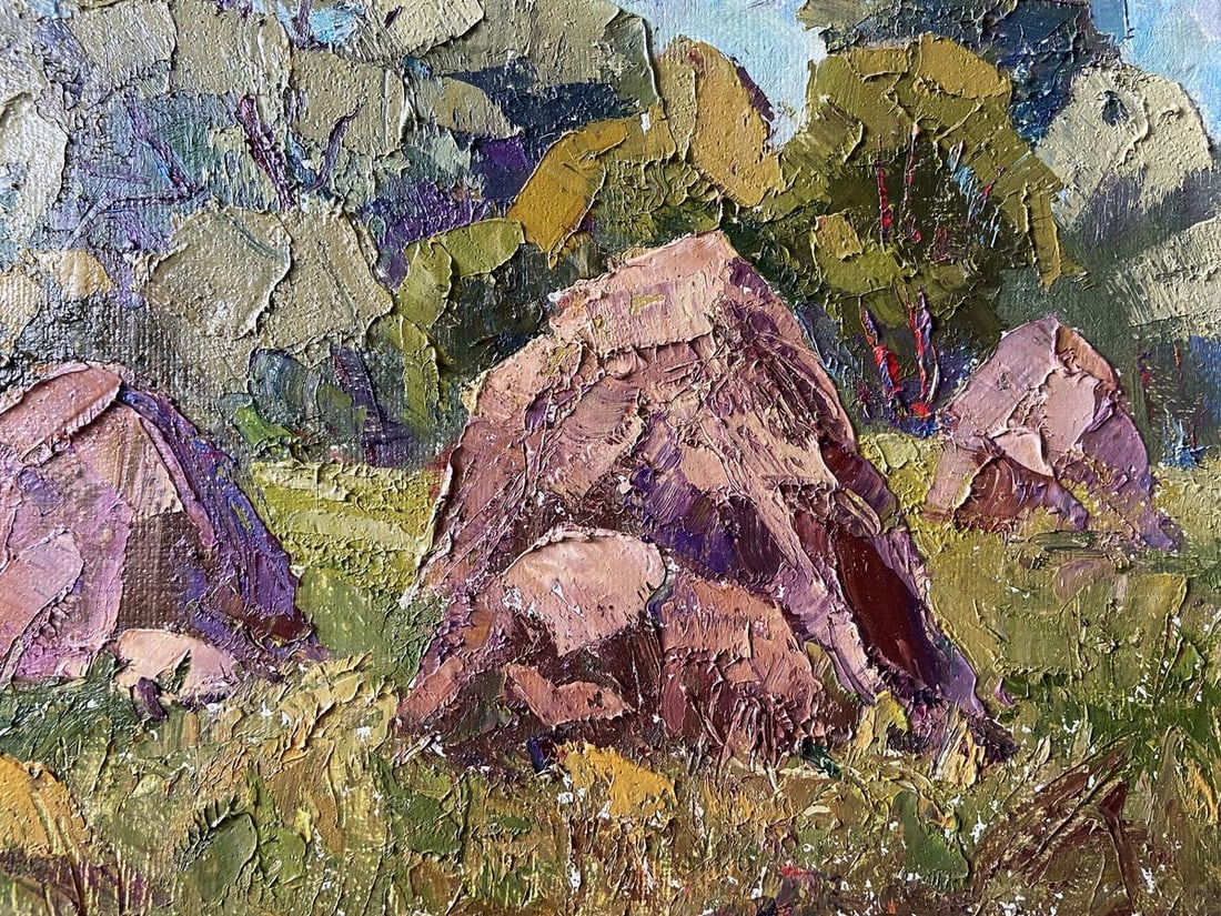 Oil painting Haystacks Kapotenko Ivan Ivanovich - 3
