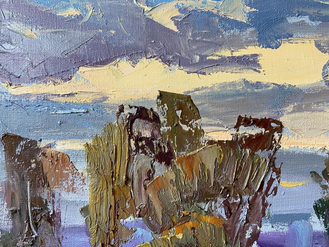 Oil painting Evening in the meadow Kapotenko Ivan Ivanovich - 2