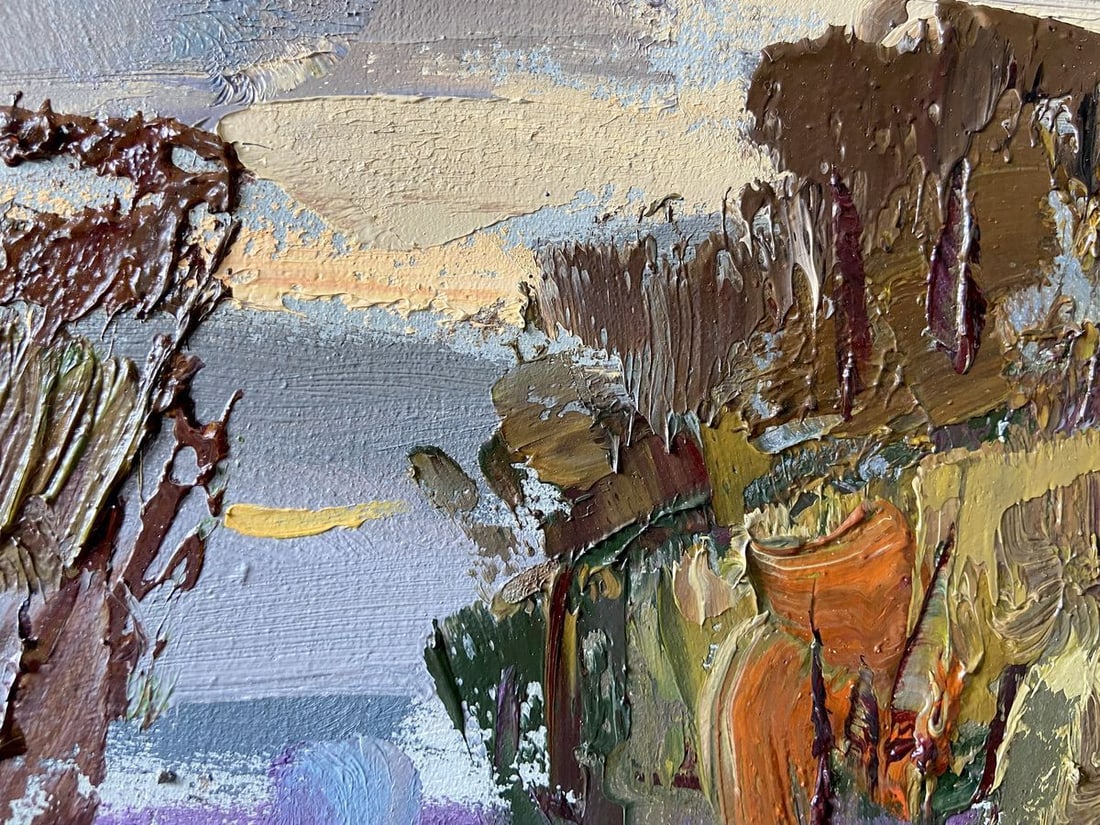 Oil painting Evening in the meadow Kapotenko Ivan Ivanovich - 4