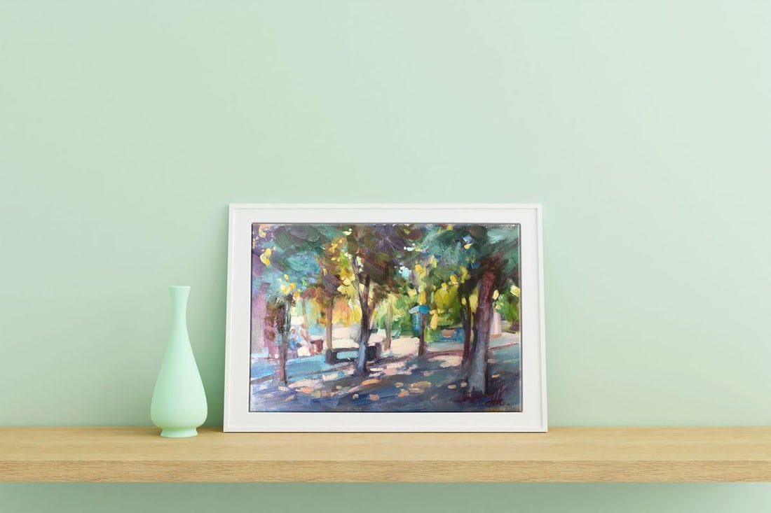 Oil painting Alley and dawn Kuzeminsky Nikolay Borisovich - 2