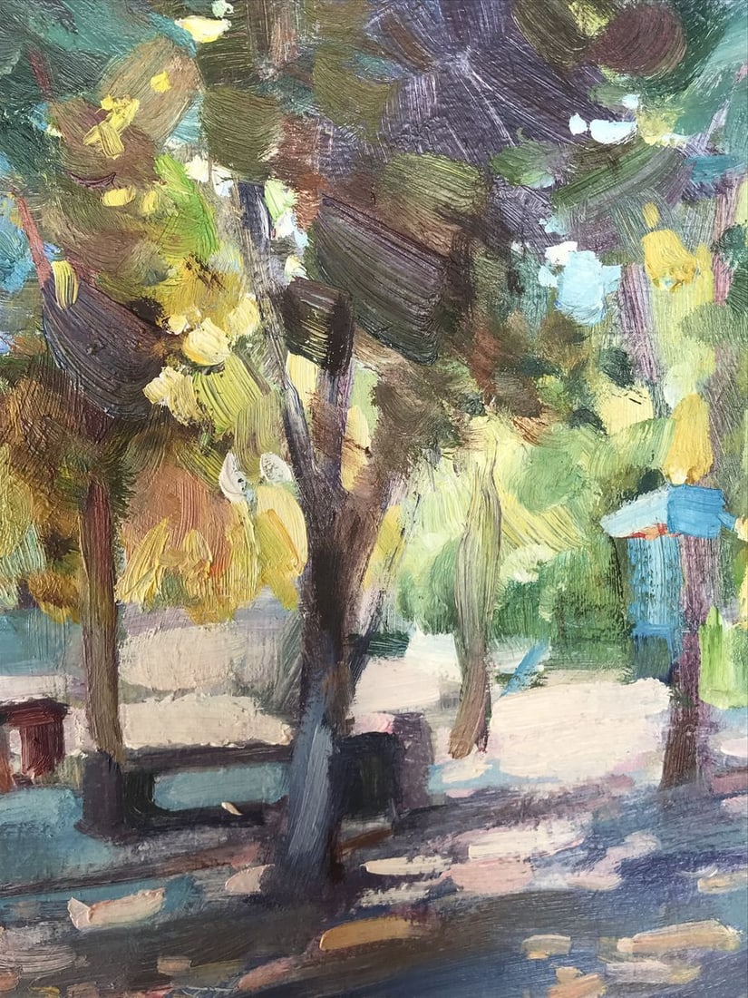 Oil painting Alley and dawn Kuzeminsky Nikolay Borisovich - 6