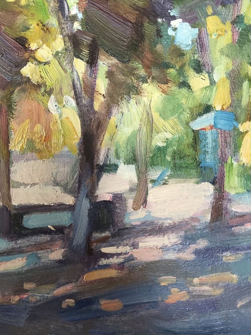 Oil painting Alley and dawn Kuzeminsky Nikolay Borisovich - 7