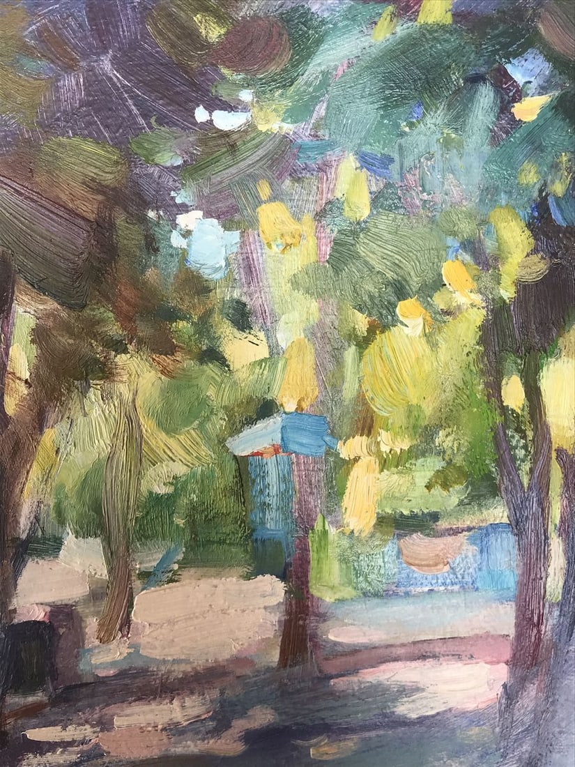 Oil painting Alley and dawn Kuzeminsky Nikolay Borisovich - 8