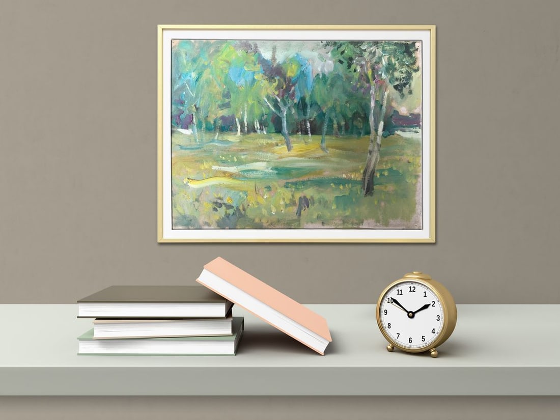 Oil painting Forest landscape Unknown artist - 3