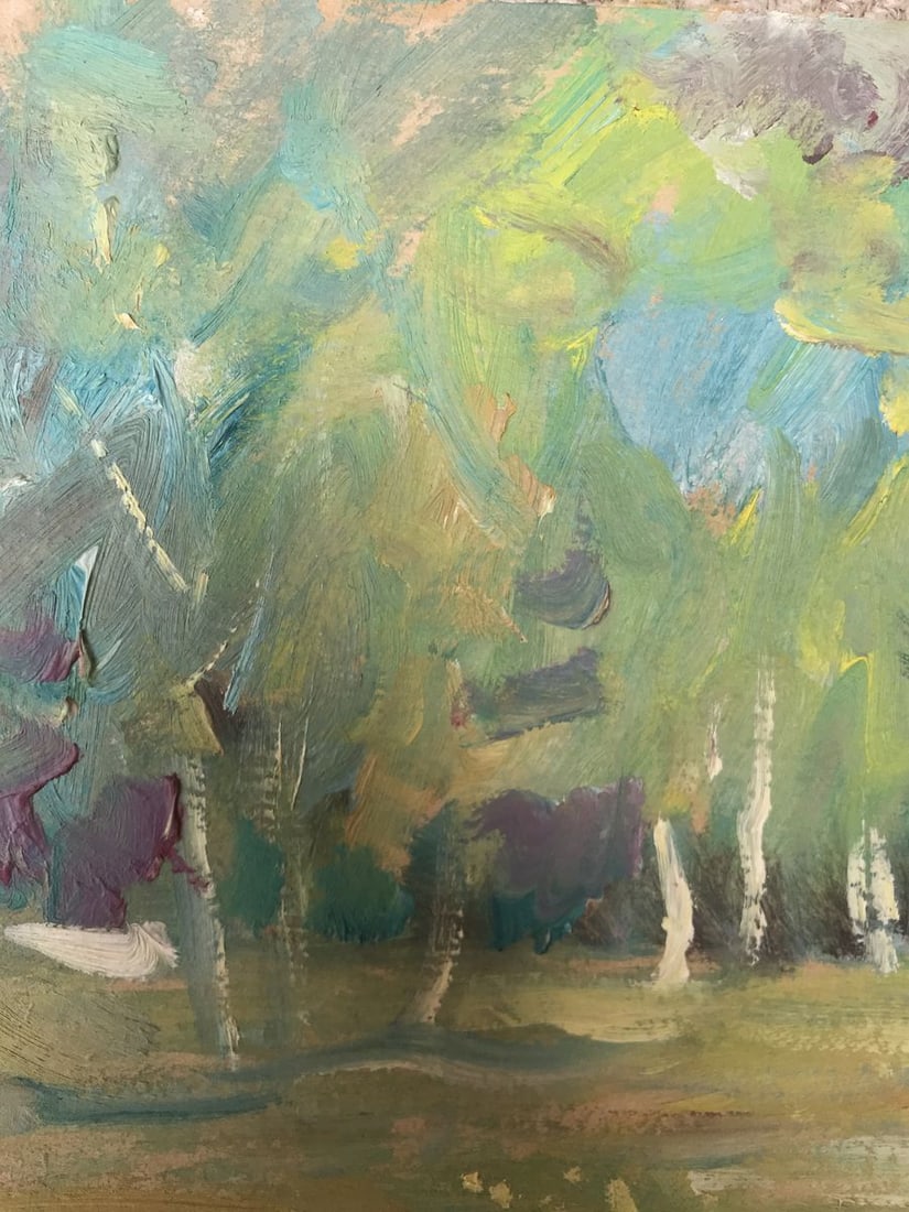 Oil painting Forest landscape Unknown artist - 4