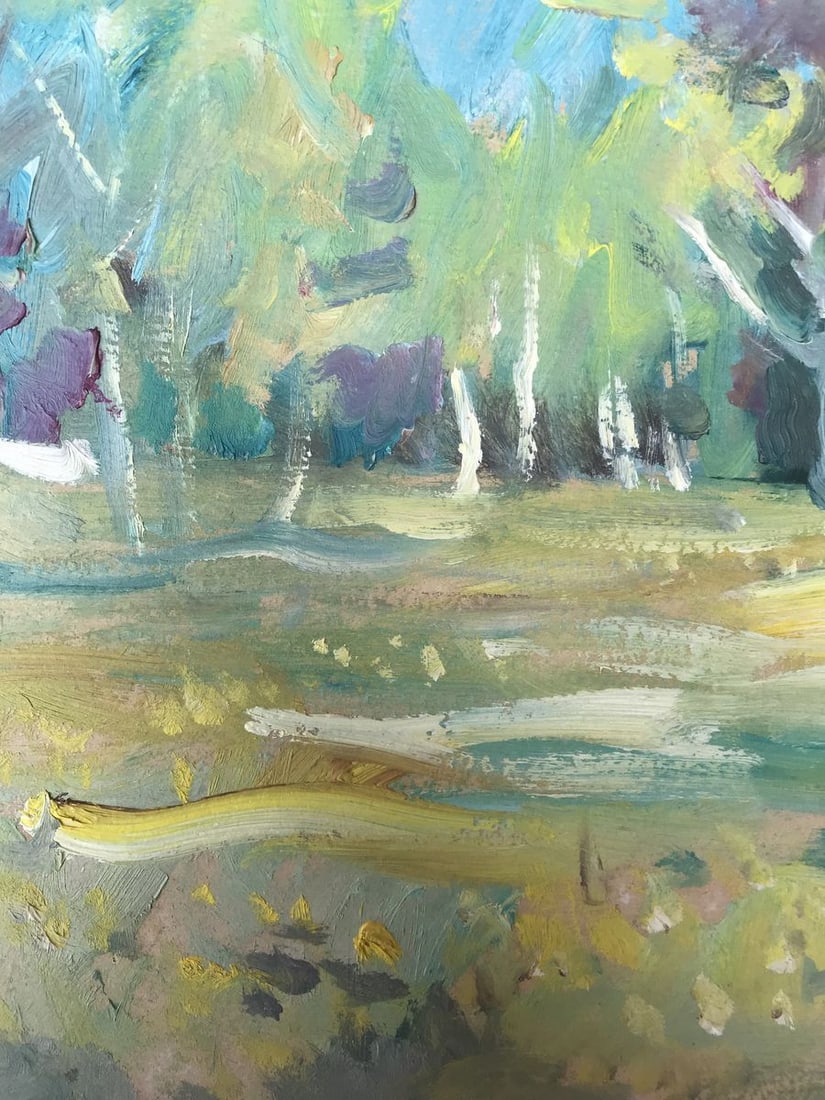 Oil painting Forest landscape Unknown artist - 5