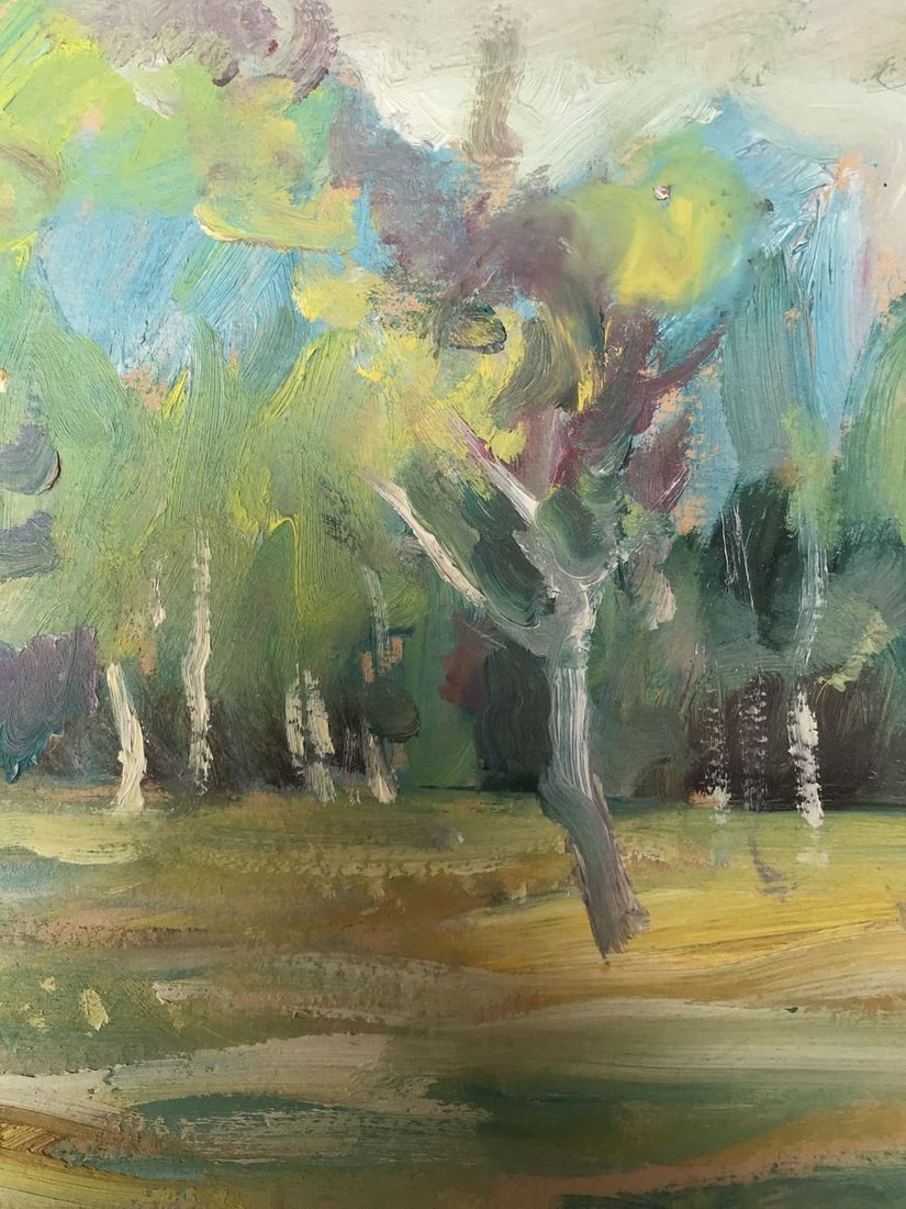 Oil painting Forest landscape Unknown artist - 6