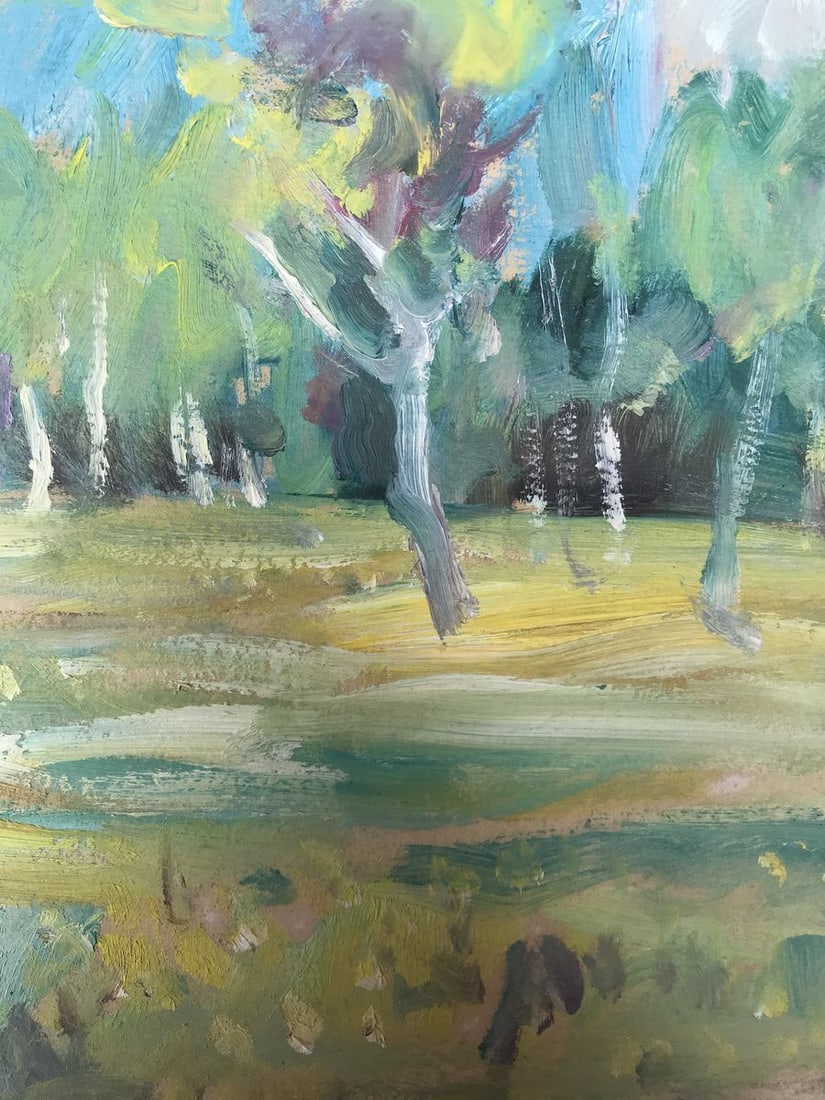 Oil painting Forest landscape Unknown artist - 7