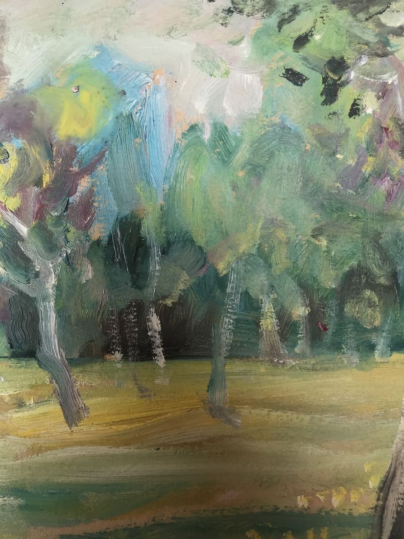 Oil painting Forest landscape Unknown artist - 8