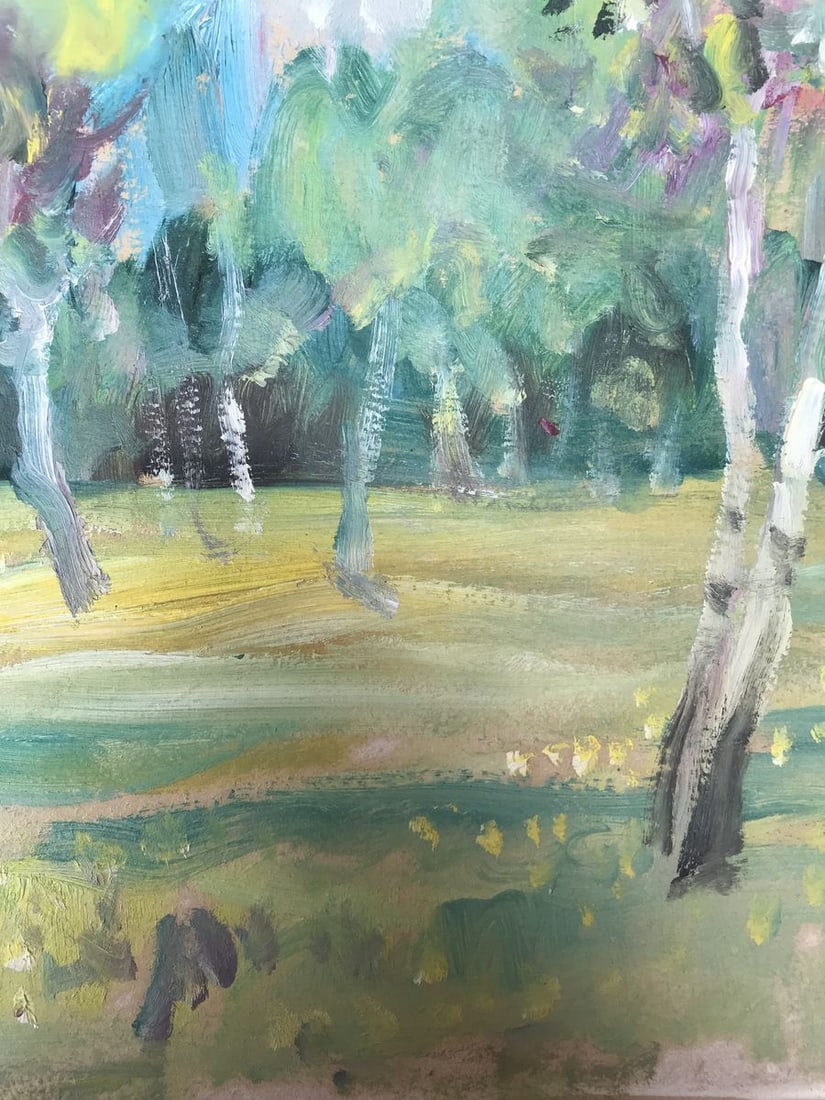 Oil painting Forest landscape Unknown artist - 9