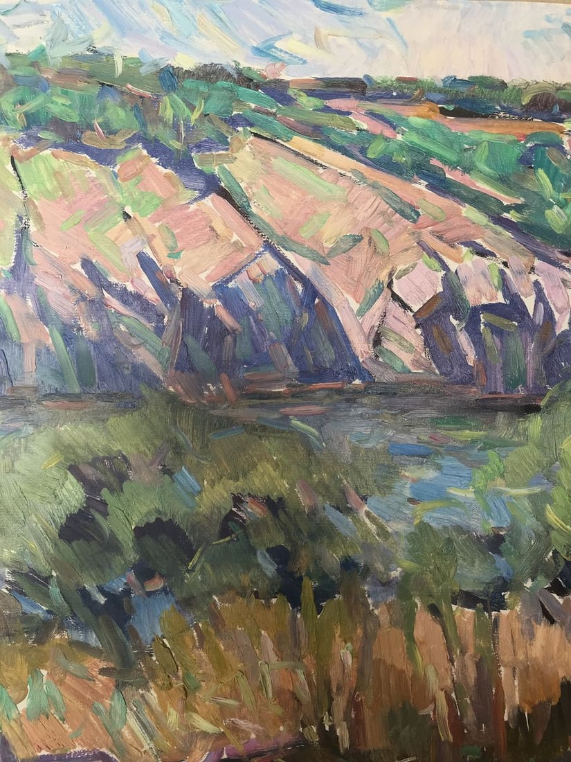 Oil painting Rocky coast Peter Tovpev - 4