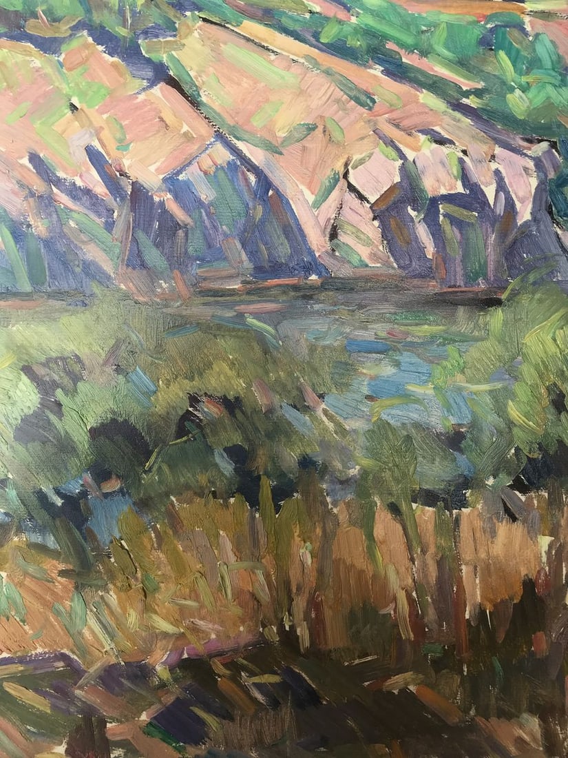 Oil painting Rocky coast Peter Tovpev - 5