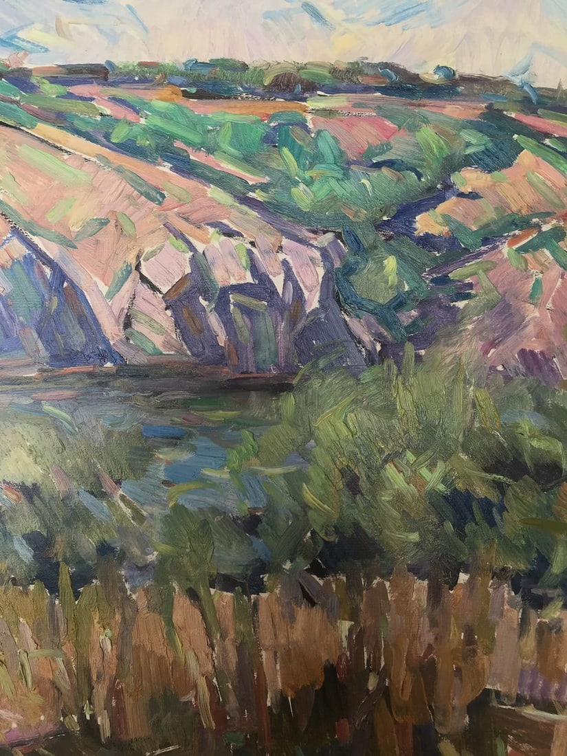 Oil painting Rocky coast Peter Tovpev - 6