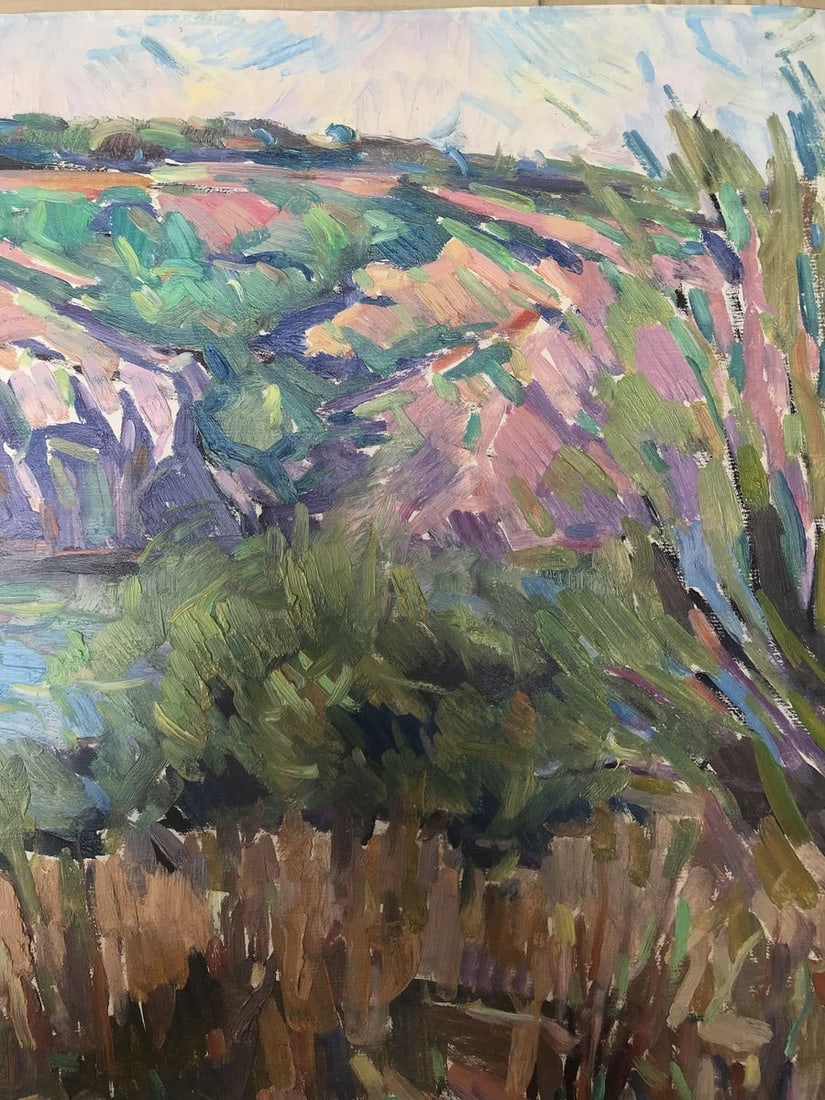 Oil painting Rocky coast Peter Tovpev - 8