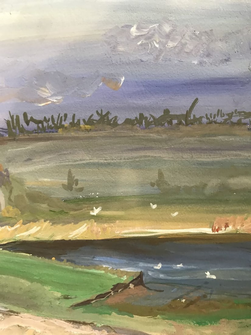 Oil painting It's raining Unknown artist - 10