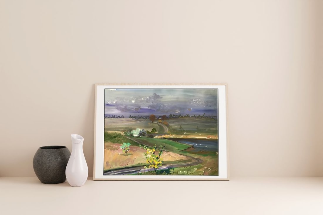 Oil painting It's raining Unknown artist - 2