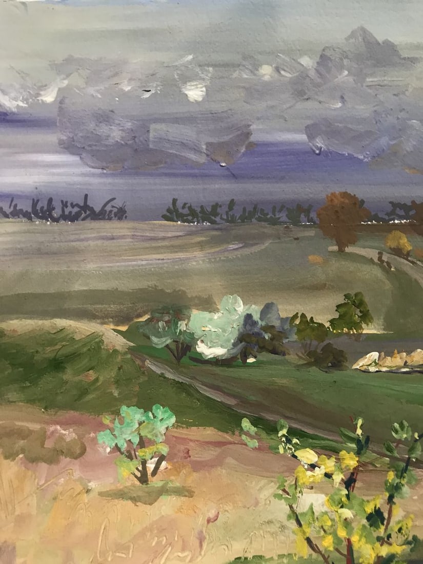 Oil painting It's raining Unknown artist - 5