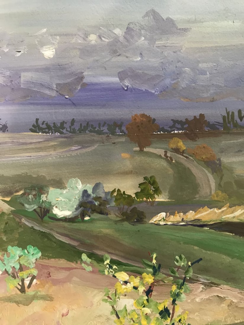 Oil painting It's raining Unknown artist - 7