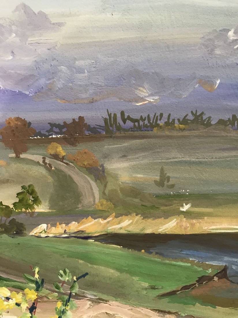 Oil painting It's raining Unknown artist - 9