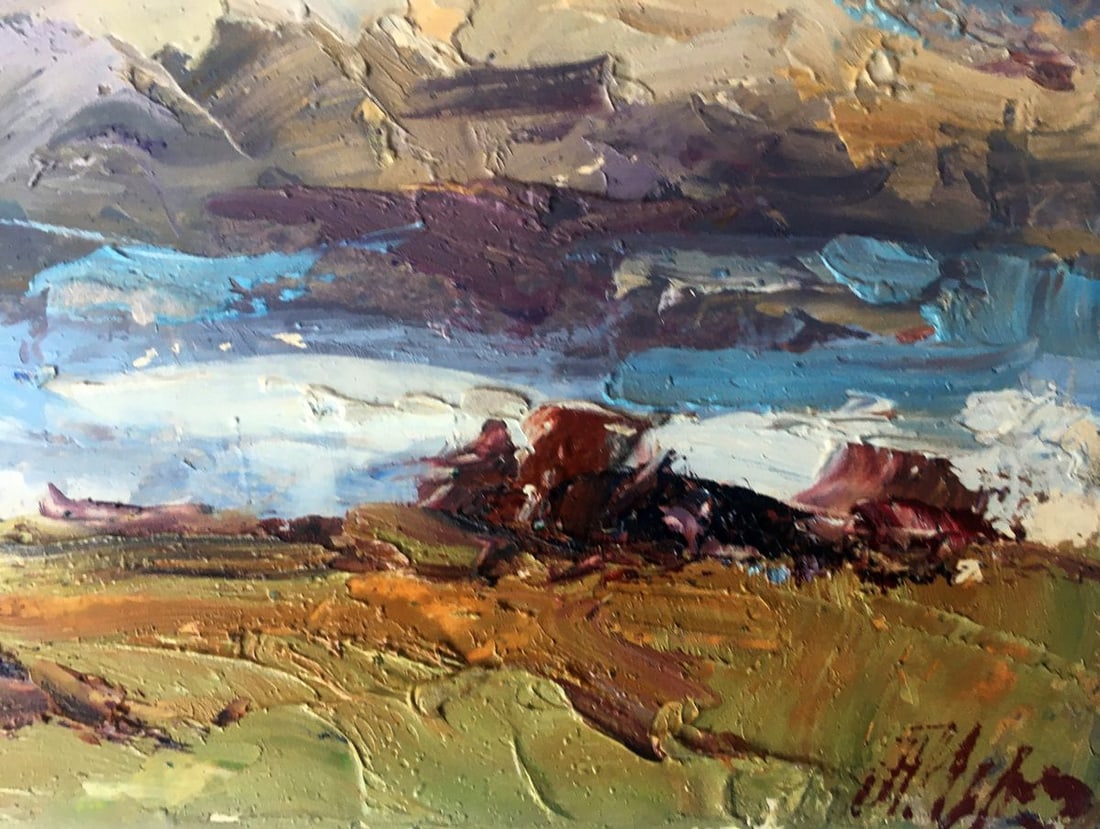 Oil painting Windy day Alexander Nikolaevich Cherednichenko - 8