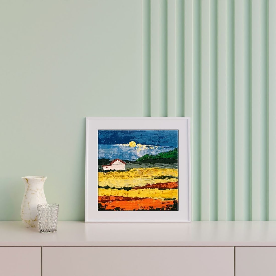 Oil painting House by the coast Zadorozhnya V. V. - 2