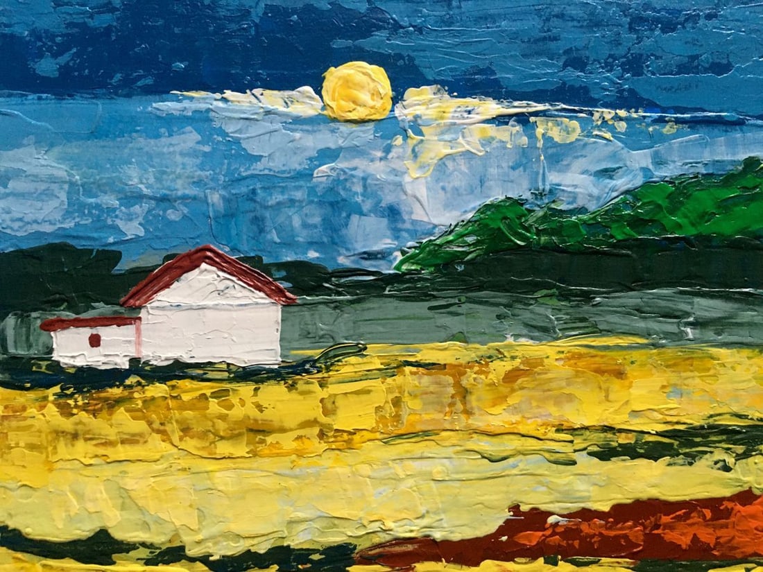 Oil painting House by the coast Zadorozhnya V. V. - 7