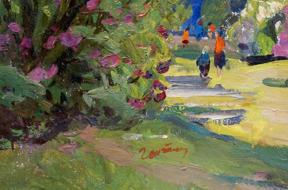 Oil painting Forest park Gantman Moisey Faibovich - 2
