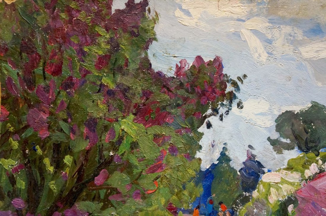 Oil painting Forest park Gantman Moisey Faibovich - 3