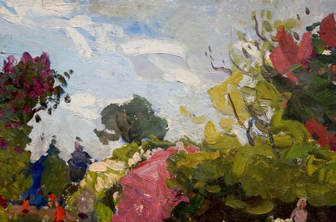 Oil painting Forest park Gantman Moisey Faibovich - 4