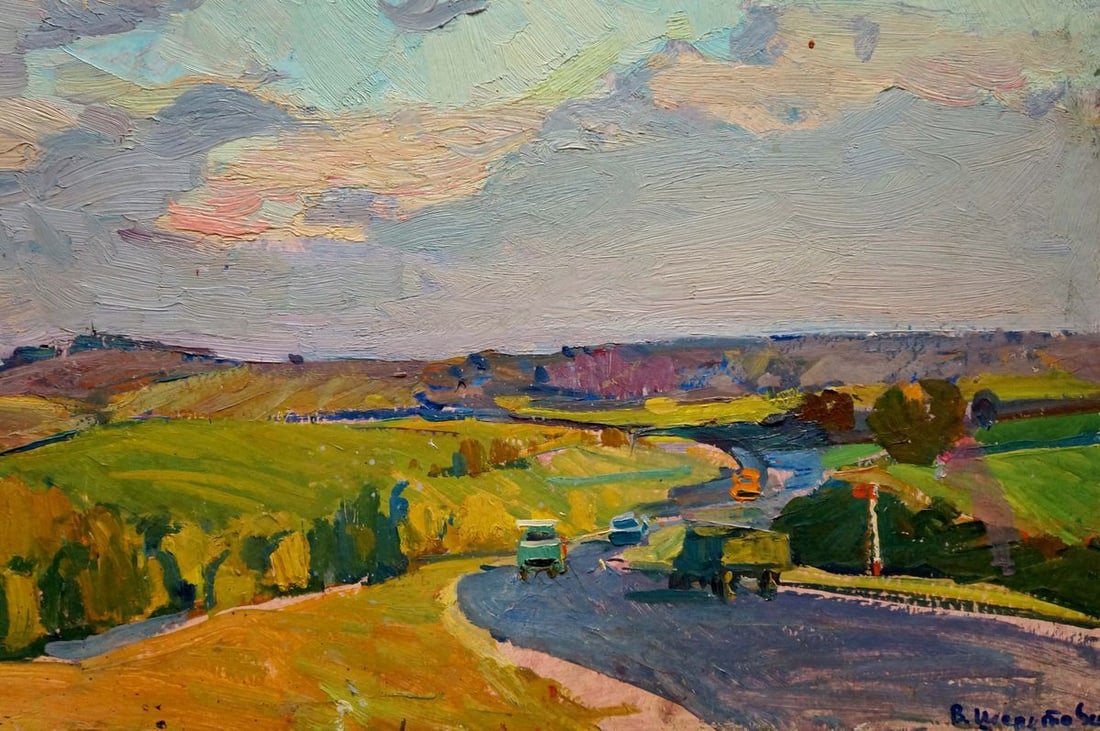 Oil painting The road to the city Shepetovsky Vitaly Yakovlevich - 5