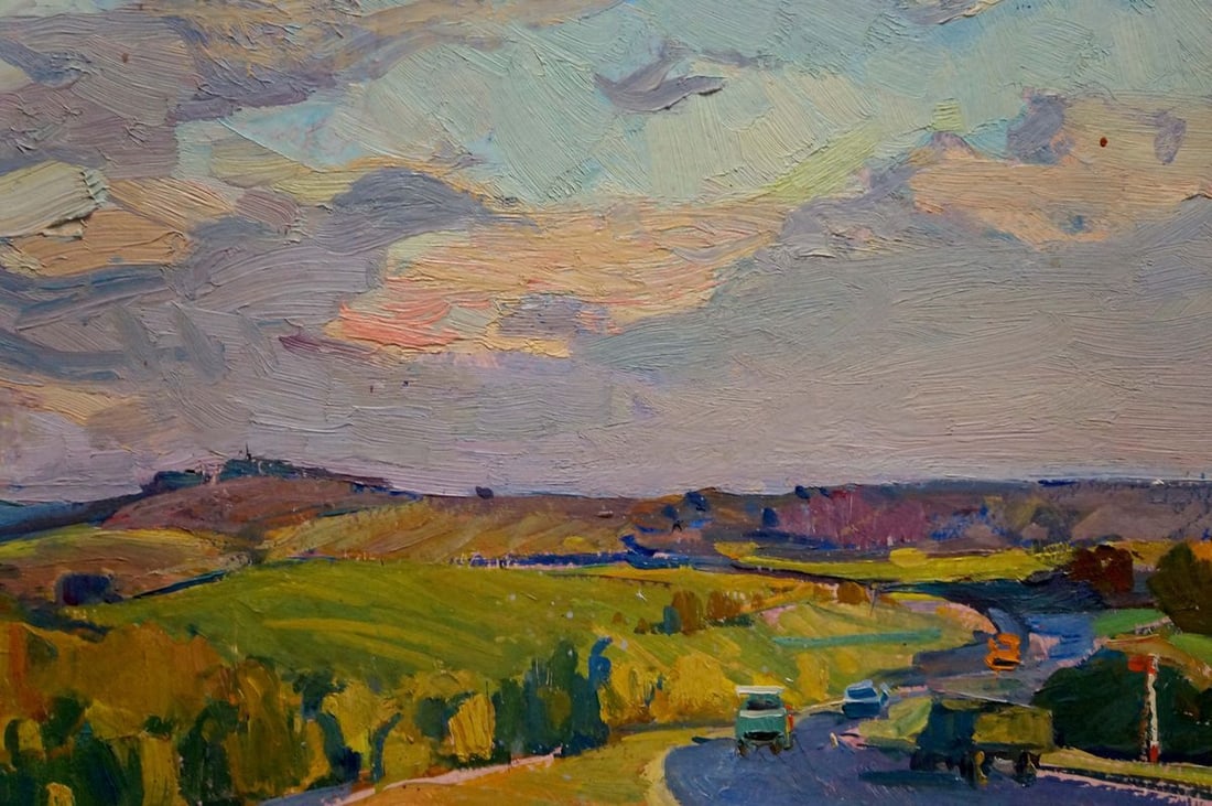 Oil painting The road to the city Shepetovsky Vitaly Yakovlevich - 6