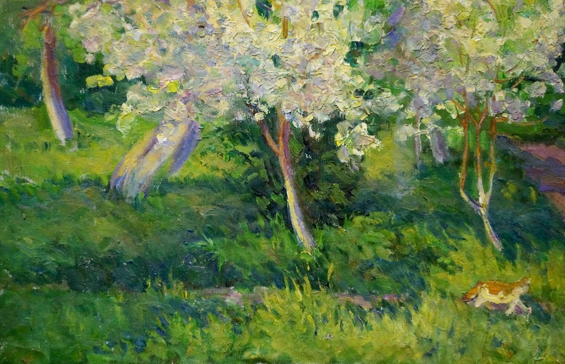 Oil painting The garden has blossomed Galkun Tatiana Dmitrievna - 2
