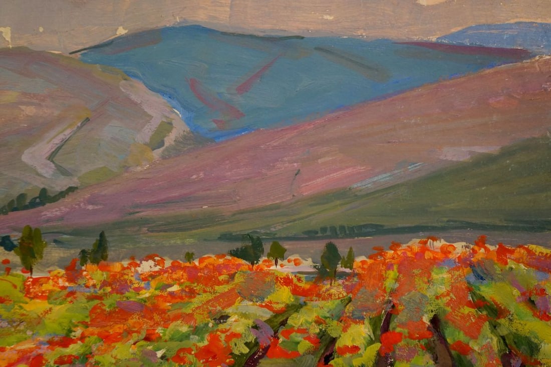 Oil painting Poppy field Miroshnichenko Pavel Petrovich - 4