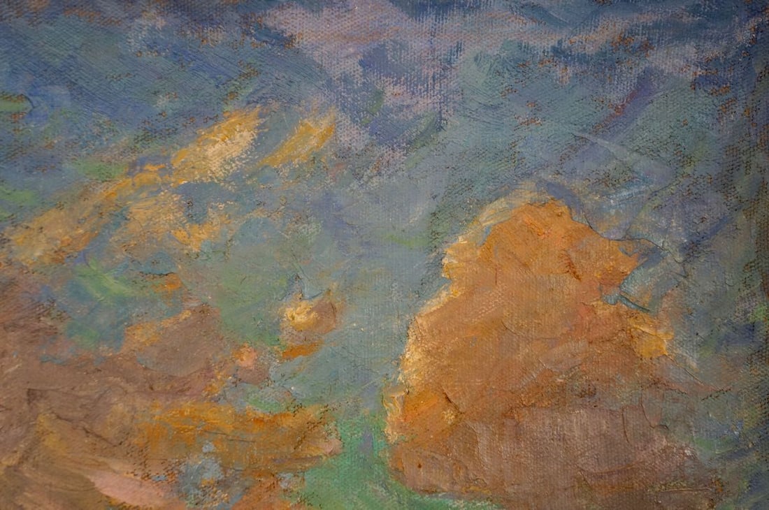 Oil painting People in the field Sevastyanov Viktor Grigorievich - 4