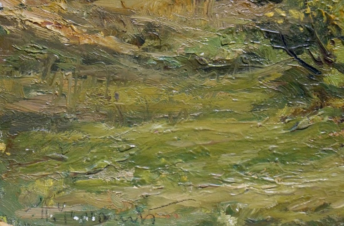 Oil painting Forest landscape Chernyshevsky Petr Akimovich - 2