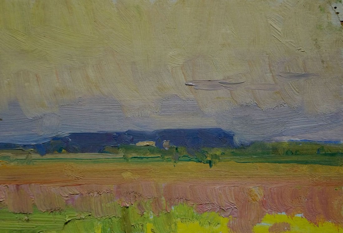 Oil painting Field landscape Koshtelyanchuk Leonty Filippovich - 4
